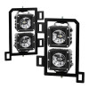 Spyder Dodge Ram 2013-2018 1500 Only Full LED Fog Lights W/Bracket and Universal Switch- Clear - 9045424