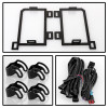Spyder Dodge Ram 2013-2018 1500 Only Full LED Fog Lights W/Bracket and Universal Switch- Clear - 9045424