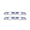 Cometic Chrysler LA V8 .060in Fiber Intake Mani Gasket Set-1.170in x 2.300in Rectangle Port - C5624-060