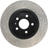 StopTech Power Slot 09-10 Audi A4/A4 Quattro / 08-10 A5 / 10 S4 Rear Left Drilled & Slotted Rotor - 127.33127L