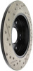 StopTech 06-09 Honda Civic Ex/Si Slotted & Drilled Left Rear Rotor - 127.40040L