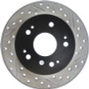 StopTech 06-09 Honda Civic Ex/Si Slotted & Drilled Left Rear Rotor - 127.40040L