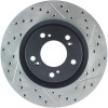 StopTech 00-09 S2000 Slotted & Drilled Left Front Rotor - 127.40048L