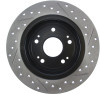 StopTech 09-10 Acura TSX / 08-10 Honda Accord Coupe/05-10 Sedan Right Rear Slotted & Drilled Rotor - 127.40068R