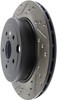 StopTech 08+ Subaru STI (Will Not Fit 05-07) Slotted & Drilled Sport Brake Rotor - 127.47030R