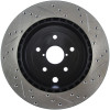 StopTech 08+ Subaru STI (Will Not Fit 05-07) Slotted & Drilled Sport Brake Rotor - 127.47030R