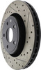 StopTech 11-12 Dodge Durango Sport Drilled & Slotted Front Driver-Side Brake Rotor - 127.58008L
