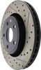 StopTech 11-12 Dodge Durango Sport Drilled & Slotted Front Passenger-Side Brake Rotor - 127.58008R