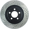 StopTech 05-09 Chrysler 300 (5.7L V8 exc SRT-8) Front Right Slotted & Drilled Rotor - 127.63061R