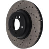 StopTech 07-13 BMW 335i Drilled Sport Cryo Right Front Rotor - 128.34093CR