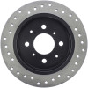 StopTech Acura & Honda Civic/Del Sol Drilled Left Rear Rotor - 128.40017L