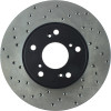 StopTech 06-18 Honda Civic Cryo Drilled Sport Right Front Rotor - 128.40036CR
