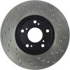 StopTech 06-18 Honda Civic Cryo Drilled Sport Right Front Rotor - 128.40036CR
