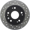 StopTech 04-08 Acura TSX / 03-07 Honda Accord Coupe/Sedan Drilled Rear Left Rotor - 128.40055L