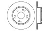 StopTech 04-08 Acura TSX / 03-07 Honda Accord Coupe/Sedan Drilled Rear Left Rotor - 128.40055L