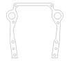 Cometic Oldsmobile Gen-2 Rocket V8 .020in Fiber Timing Cover Gasket - C5823-020