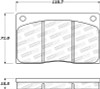 StopTech Street Brake Pads - 308.01350