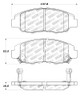 StopTech Street Touring 98-02 Honda Accord Coupe/Sedan Front Brake Pads - 308.07640