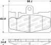 StopTech Street Rear Brake Pads 01-06 Lexus LS430 - 308.08710