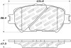 StopTech Street Touring 06 Lexus GS / 09-10 IS Front Brake Pads - 308.09080