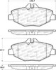 StopTech Street Brake Pads - 308.09870