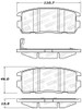 StopTech Street Brake Pads - 308.12750
