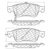 StopTech Street Touring 07-08 Infiniti G35 2WD Sedan Front Brake Pads - 308.12870