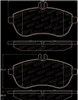 StopTech 12-15 Mercedes Benz SLK250 Street Performance Front Brake Pads - 308.13400