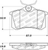 StopTech 02-08 Audi A4 Quattro / 2/99-02 Audi S4 / 93-10 VW Golf GL/GLS Performance Rear Brake Pads - 309.03400
