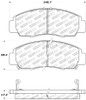 StopTech Performance 04-09 Acura TSX / 09 Accord V6 Coupe ONLY Front Brake Pads - 309.07870