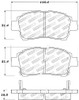 StopTech Performance 00-05 Spyder MR2 / 00 Celica GT / 04-07 xA/xB Front Brake Pads - 309.08220