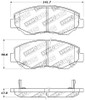 StopTech Performance 03-10 Honda Accord / 02-06 CR-V / 03-08 Pilot Front Brake Pads - 309.09140