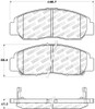 StopTech Performance 03-07 Honda Accord V6 A/T Front Brake Pads - 309.09590