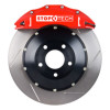StopTech 05-10 Mustang GT S197 Front BBK w/ Red ST-60 Calipers Slotted 355x32mm Rotors/Pads/SS Lines - 83.330.6700.71