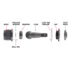 Synergy Jeep JK/WJ HD Non-Knurled Adjustable Ball Joint Kit - 4127