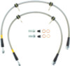 StopTech 90-93 Acura Integra / 90-91 Honda CRX Si Rear Disc Rear SS Brake Lines - 950.40504