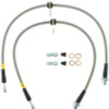 StopTech 02-12 Toyota Camry Coupe/Sedan / 04-08 Solara Rear Stainless Steel Brake Lines - 950.44511