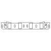 Cometic Ford 302/351W V8 Intake Manifold Gasket .060in Fiber 1.400in X 2.250in Port 20 Pack - CP15649