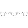 Cometic Chevy Gen1 SB V8 Header Gasket .060in HTS 1.810in-Round Port Hooker/Stahl Pattern-20 Pack - CP5126