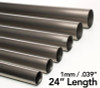Ticon Industries .5in Diameter x 24.0in Length 1mm/.039in Wall Thickness Titanium Tube - 102-01223-0000