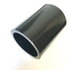 Ticon Industries 4-Ply Black 2.0in Straight Silicone Coupler - 131-05003-0401