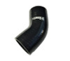 Torque Solution 45 Degree Silicone Elbow: 2.25 inch Black Universal - TS-CPLR-45D225BK