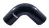Torque Solution 90 Degree Silicone Elbow: 3 inch Black Universal - TS-CPLR-90D3BK