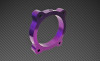 Torque Solution Throttle Body Spacer (Purple): Hyundai Genesis V6 3.8L 2013+ - TS-TBS-021PR
