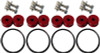 Torque Solution Billet Bumper Quick Release Kit Combo (Red): Universal - TS-UNI-026RC