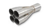 Vibrant 4-1 SS Merge Collectors (1-7/8in Inlet Slipover ID 2-1/2in Merge Outlet OD) Single Unit - 10305