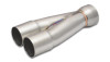Vibrant 2-1 SS Merge Collectors (1-7/8in Inlet Slipover ID 2-1/4in Outlet OD) - Sold Individually - 10354