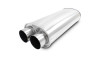 Vibrant Streetpower Oval Muffler 3.0in Dual Inlet/Outlet 18in Body Length - 10539