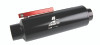 Aeromotive In-Line AN-12 Filter w/Shutoff Valve 100 Micron SS Element - Black Anodize Finish - 12332