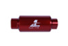Aeromotive In-Line Filter - (AN-10) 10 Micron Microglass Element Red Anodize Finish - 12340